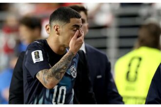 World Cup 2026: Almiron becomes first player to receive red card for covering his mouth 