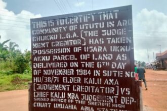 77 years land tussle ends in Abia community as court officials execute writ of possession 
