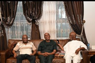 David Mark, Aregbesola, Malami, others visit Amaechi after Peter Obi [VIDEO]