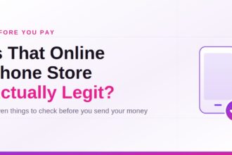 Headline: Buying a phone online? Here’s how I tell if a store is legit