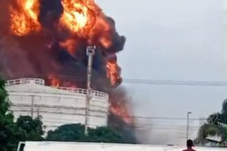 Panic as fire breaks out at Bono Energy Terminal in Lagos