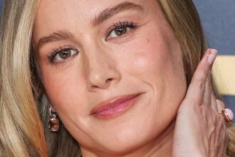 Brie Larson In Plunging Braless Dress Asked If ‘They’re Real’