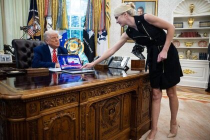 Donald Trump Trolled As Images Of His Blonde Aide Sprinting After His Golf Cart Hit The Internet