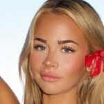 Emily Elizabeth ‘Showing The Goods’ In Tiny Blue Bikini Told She’s ‘Too Hot’