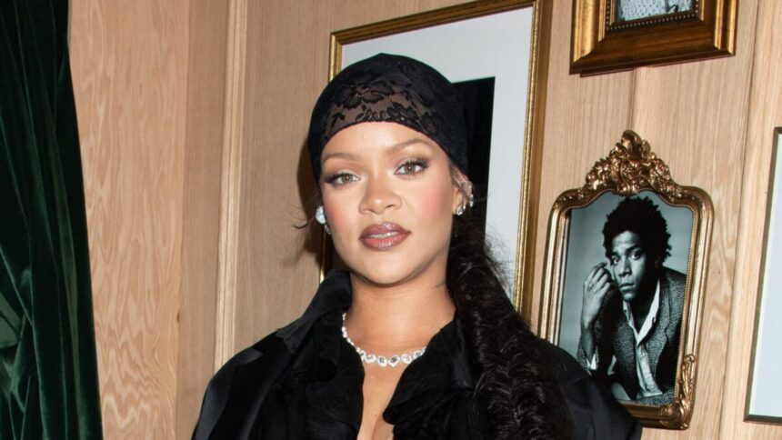 Rihanna Poses In Risqué Lingerie With A ‘STOP’ Sign: ‘Hot Mama’