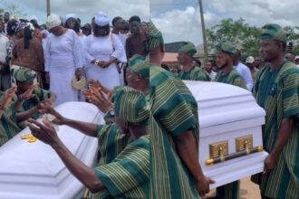 Veteran Juju singer Saint Janet buried in Abeokuta [VIDEO]