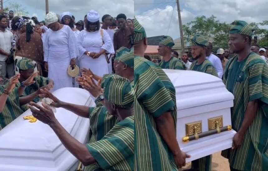 Veteran Juju singer Saint Janet buried in Abeokuta [VIDEO]