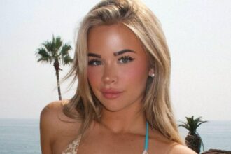 Emily Elizabeth In Tiny Red Gingham Bikini Flaunts Her ‘Huge Watermelons’