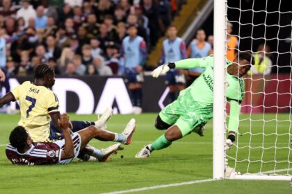 EPL table: Saka nets winner as Arsenal go joint-top with Man City