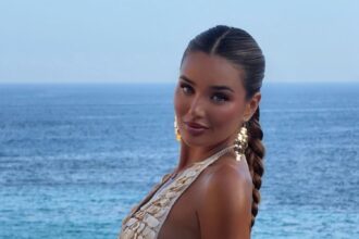 Lucinda Strafford Dubbed ‘100/10’ In Sequined Cut-Out Dress