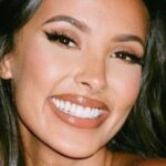 Maya Jama Ditches Bra In Daring Leather Cut-Out Dress
